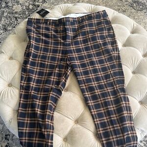 Men's Checkered Pants - Black and Brown